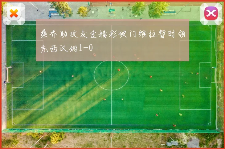 桑乔助攻麦金精彩破门维拉暂时领先西汉姆1-0
